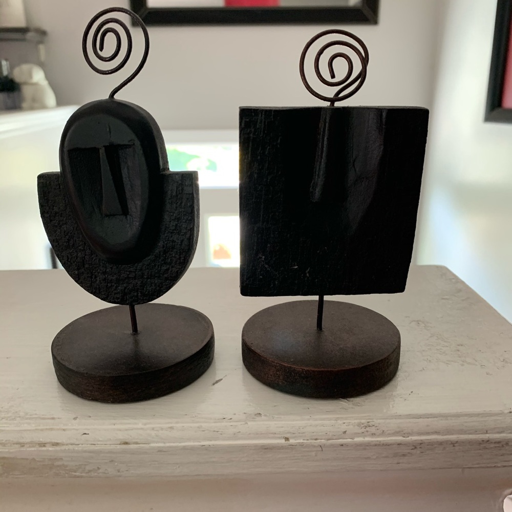 Aztec picture holders.